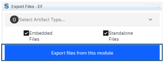 Export files = click the big blue main button